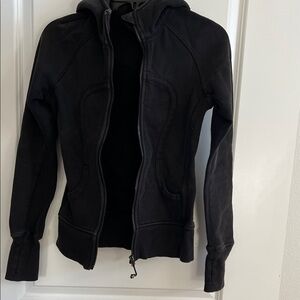 Women's Black Lululemon scuba Jacket